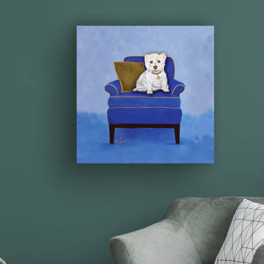 Winston Porter Pomeranian Pillows On Canvas by Carol Dillon Print